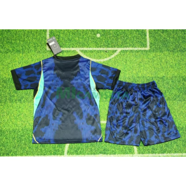 Camiseta Brasil Segunda Equipación Mundial 2026 Azul Niño Kit