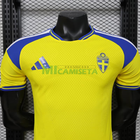 Camiseta Suecia Primera Equipación Mundial 2026 Amarillo (EDICIÓN JUGADOR)