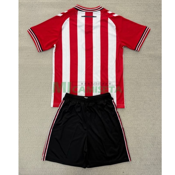 Camiseta Sunderland AFC Primera Equipación 2025/2026 Rojo/Blanco Niño Kit