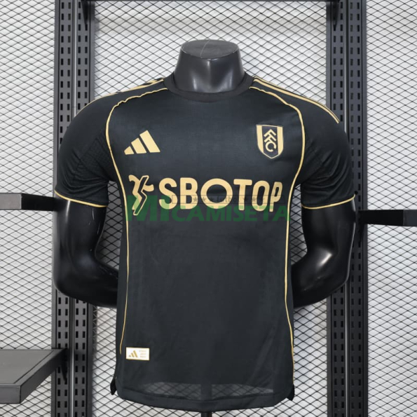 Camiseta Fulham F.C. Tercera Equipación 2025/2026 Negro (EDICIÓN JUGADOR)