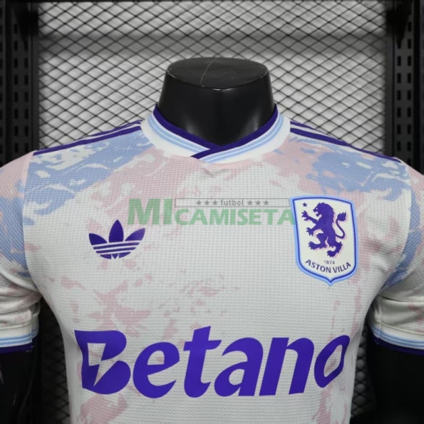 Camiseta Aston Villa Tercera Equipación 2025/2026 Blanco Roto (EDICIÓN JUGADOR)