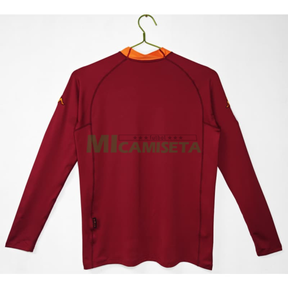 Camiseta AS Roma Primera Equipación Retro 2000/2001 ML Rojo