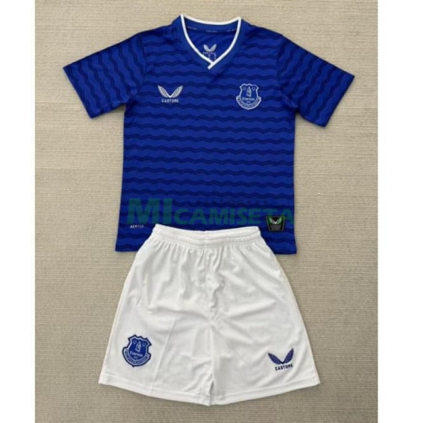 Camiseta Everton FC Primera Equipación 2025/2026 Azul Niño Kit