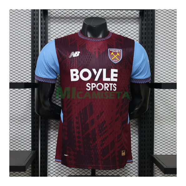 Camiseta West Ham United Primera Equipación 2026/2027 Rojo Oscuro (EDICIÓN JUGADOR)