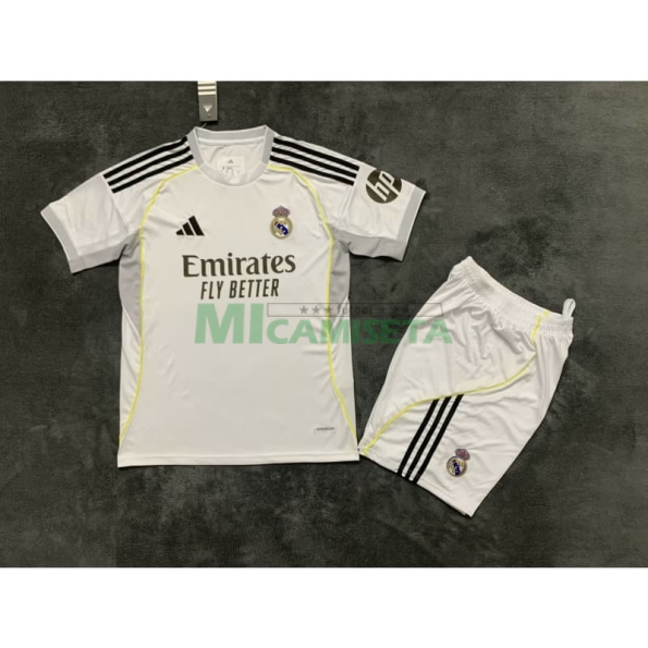 Camiseta Real Madrid 2025/2026 Blanco/Gris