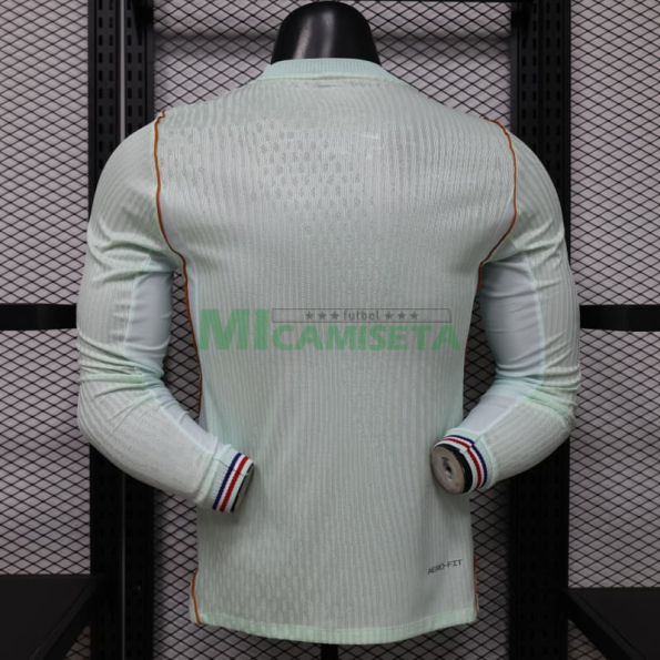 Camiseta Francia Segunda Equipación Mundial 2026 ML Verde Menta (EDICIÓN JUGADOR)