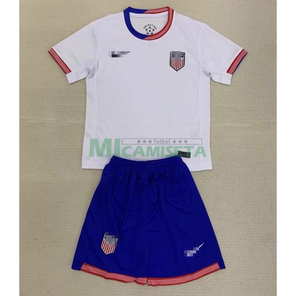 Camiseta EE.UU. Primera Equipación 2024/2025 Niño Kit