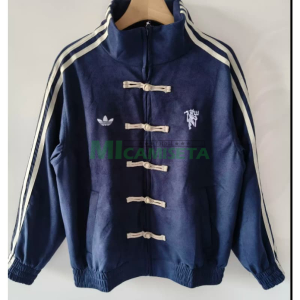 Chaqueta Manchester United 2026 Estilo Chino Azul Marino