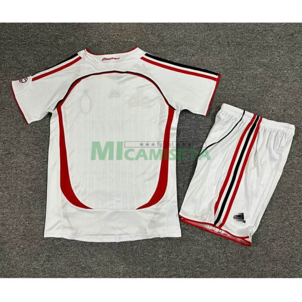 Camiseta AC Milan Segunda Equipación Retro 06/07 Niño Kit
