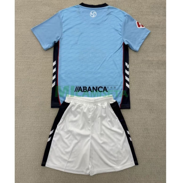 Camiseta Celta De Vigo Primera Equipación 2025/2026 Azul Niño Kit con Parche La Liga