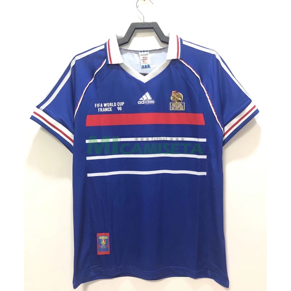 Camiseta Francia Primera Equipación Retro 1998