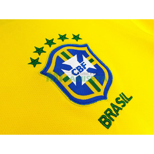 Camiseta Brasil Primera Equipación Retro 2018 Amarillo