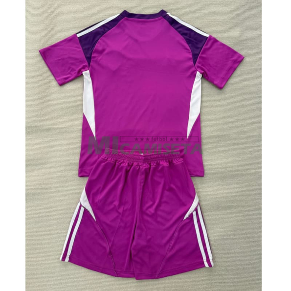 Camiseta de Portero Leeds United 2025/2026 Morado Niño Kit