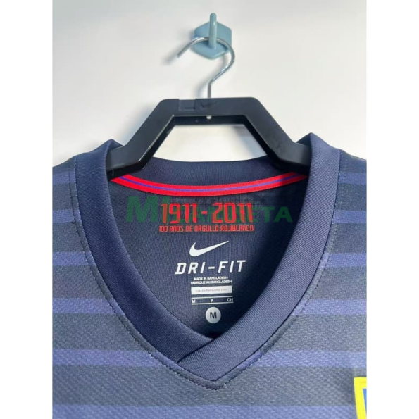 Camiseta Atlético de Madrid Segunda Equipación Retro 2011/12 Azul