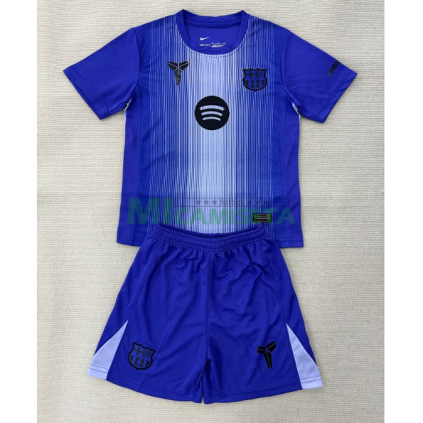 Camiseta de Portero Barcelona 2025/2026 Morado Niño Kit