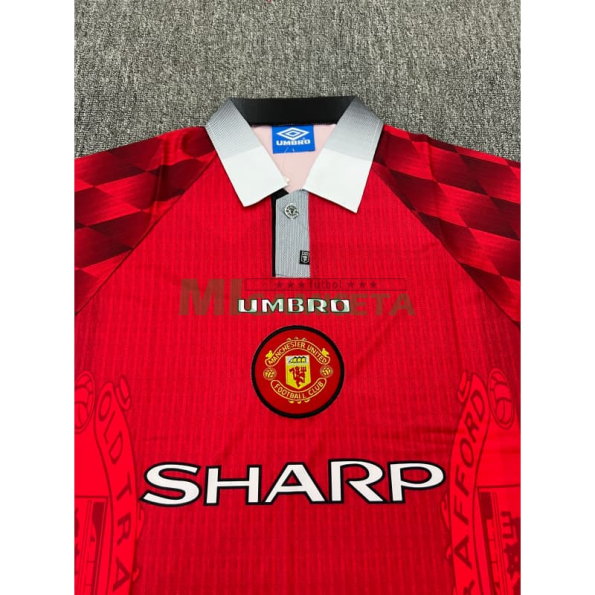 Camiseta Manchester United Primera Equipación Retro 1996/1998 Rojo