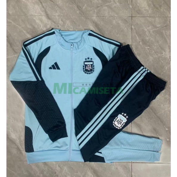 Chandal Argentina 2026 Niño Azul Claro
