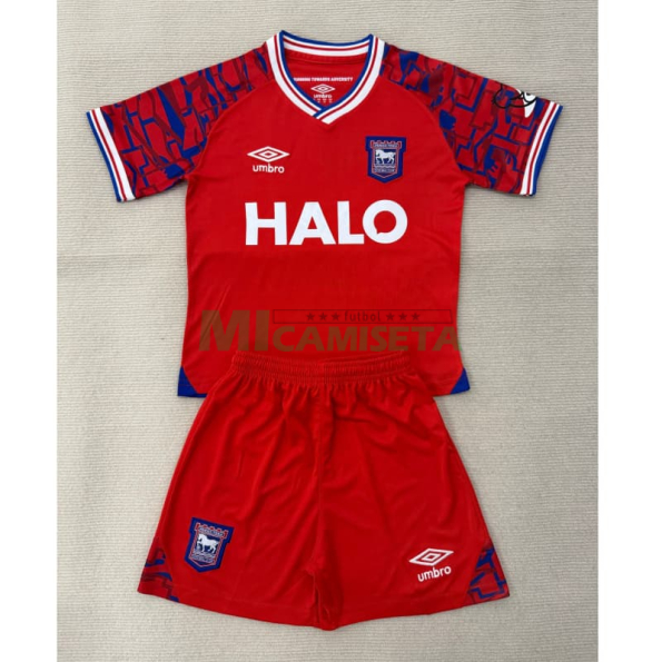 Camiseta Ipswich Town Segunda Equipación 2025/2026 Rojo Niño Kit