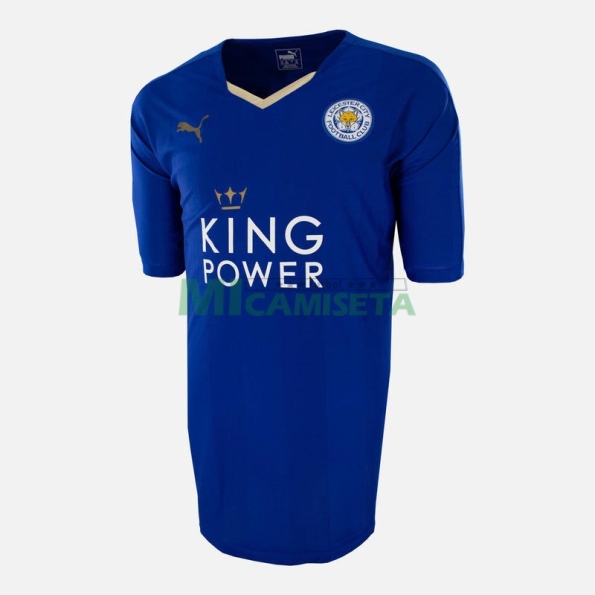 Camiseta VARDY 9 Leicester City Primera Equipación Retro 2015/16