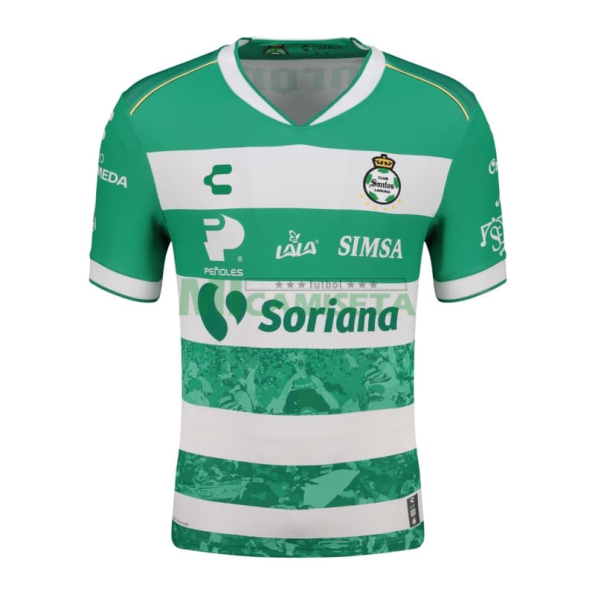 Camiseta Santos Laguna Primera Equipación 2025/2026 Verde/Blanco