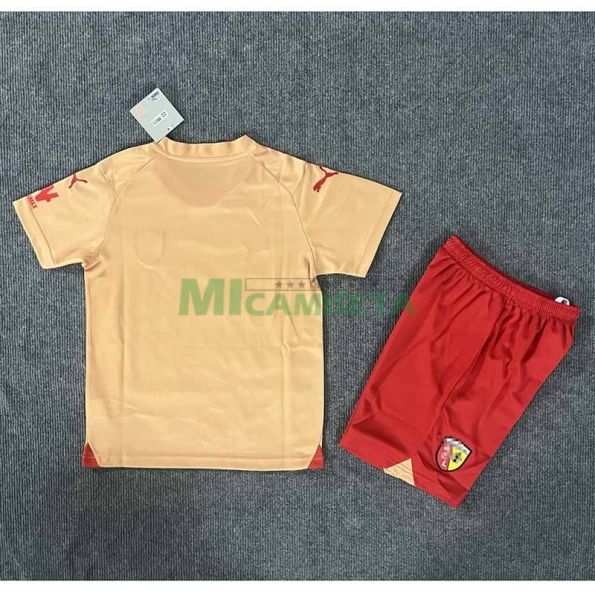 Camiseta RC Lens 2023/2024 Dorado Niño Kit