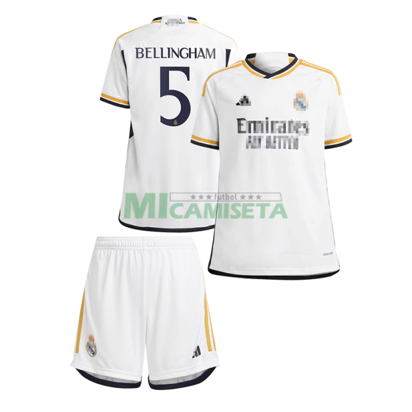 Camiseta de fútbol Real Madrid Bellingham 5 Niño 2ª equipación 2023-24