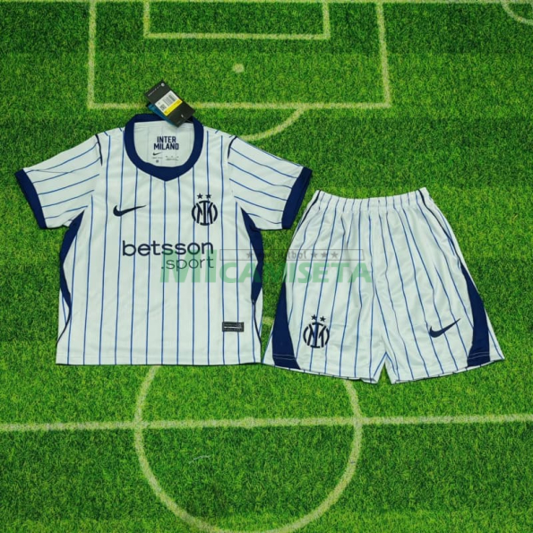 Camiseta Inter de Milan Segunda Equipación 2026/2027 Blanco Niño Kit
