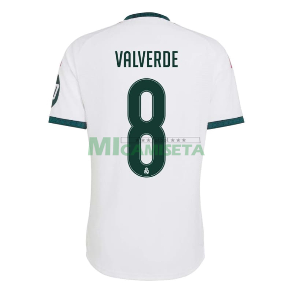 Camiseta VALVERDE 8 Real Madrid Primera Equipación 2026/2027 Blanco con Parche HP
