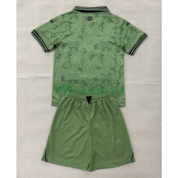 Camiseta de Portero Wolverhampton Wanderers Primera Equipación 2026/2027 Verde Niño Kit