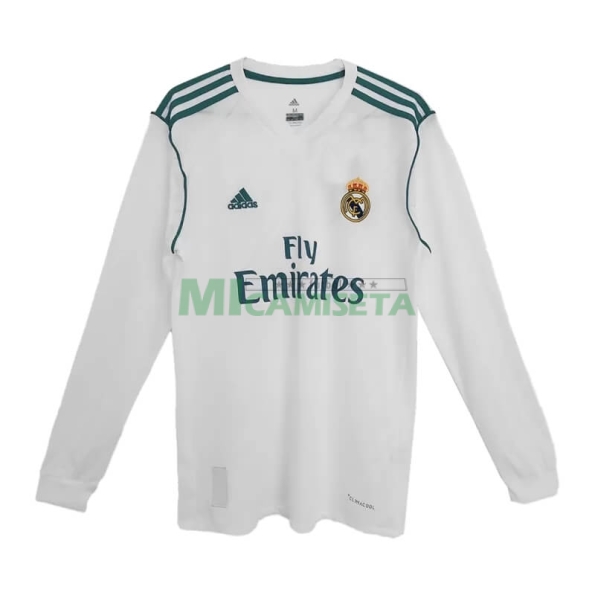 Camiseta SERGIO RAMOS 4 Real Madrid Primera Equipación Retro 2017/18 ML
