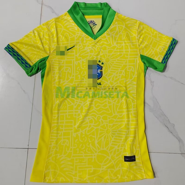 Camiseta Brasil Primera Equipación 2024 Mujer