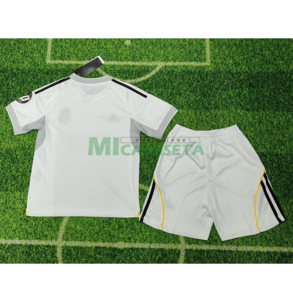 Camiseta Real Madrid Primera Equipación 2025/2026 Blanco Niño Kit