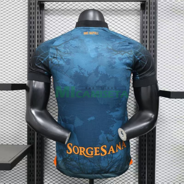 Camiseta Napoli 2025/2026 Edición Especial de Halloween Azul (EDICIÓN JUGADOR)