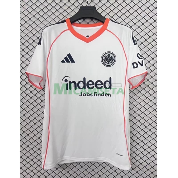 Camiseta Eintracht Fráncfort Segunda Equipación 2025/2026 Blanco