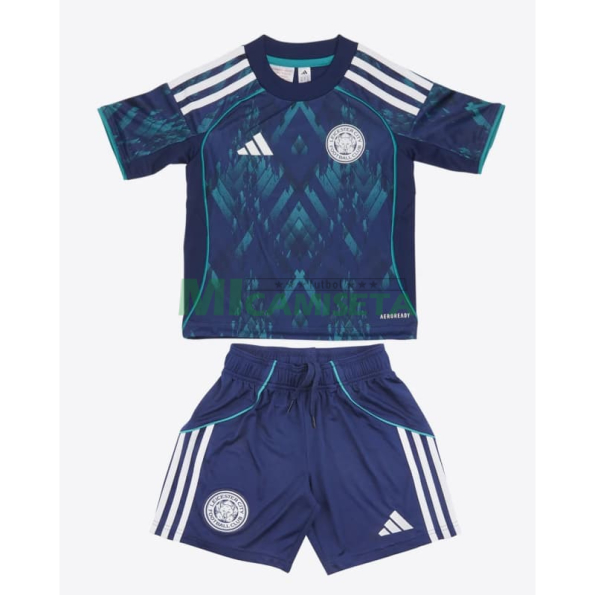 Camiseta Leicester City Segunda Equipación 2025/2026 Azul Niño Kit