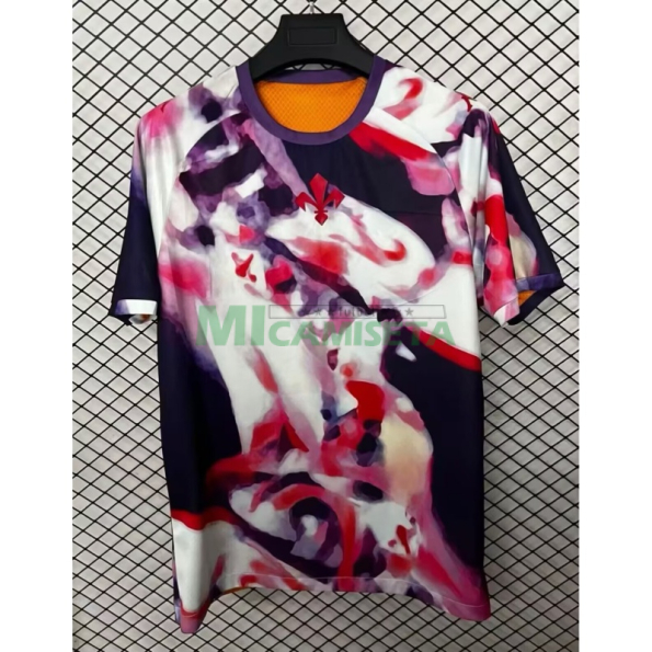 Camiseta Fiorentina Cuarta Equipación 2025/2026 Naranja/Morado