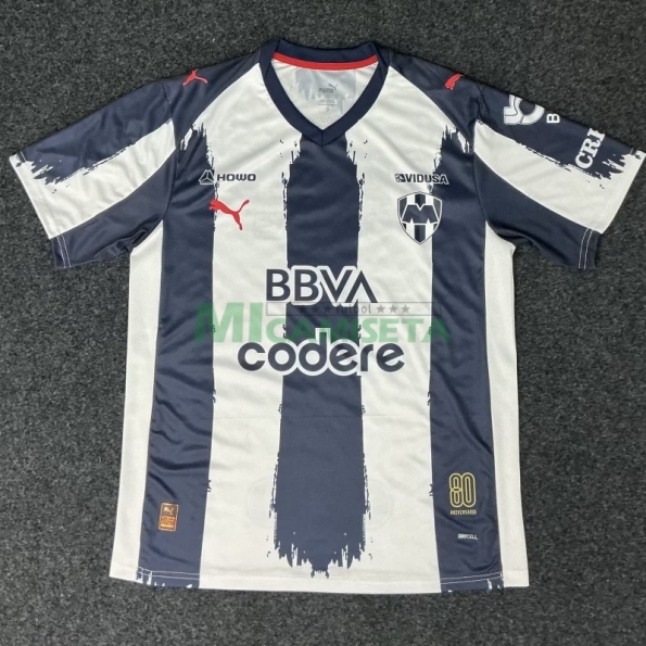Camiseta Monterrey Primera Equipación 2025/2026 Blanco/Azul Marino