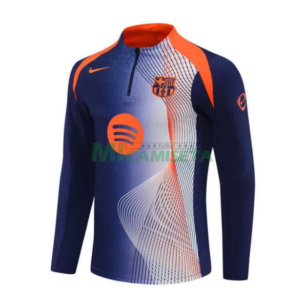 Sudadera De Entrenamiento Barcelona 2025/2026 Azul/Naranja