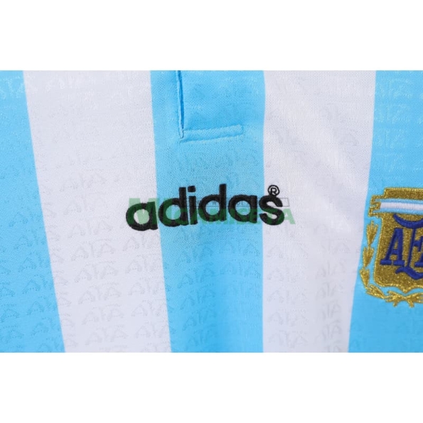 Camiseta Argentina Primera Equipación Retro 1996 ML Azul/Blanco