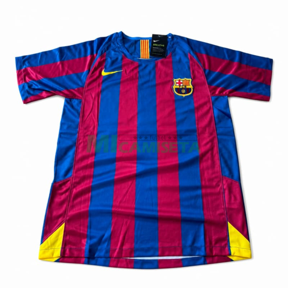 Camiseta RONALDINHO 10 Barcelona Primera Equipación Retro 2005/2006 Rojo/Azul