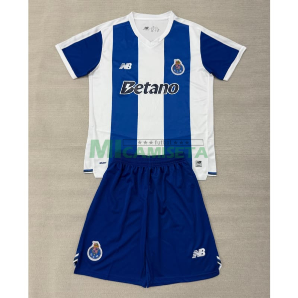 Camiseta Porto Primera Equipación 2026/2027 Azul/Blanco Niño Kit