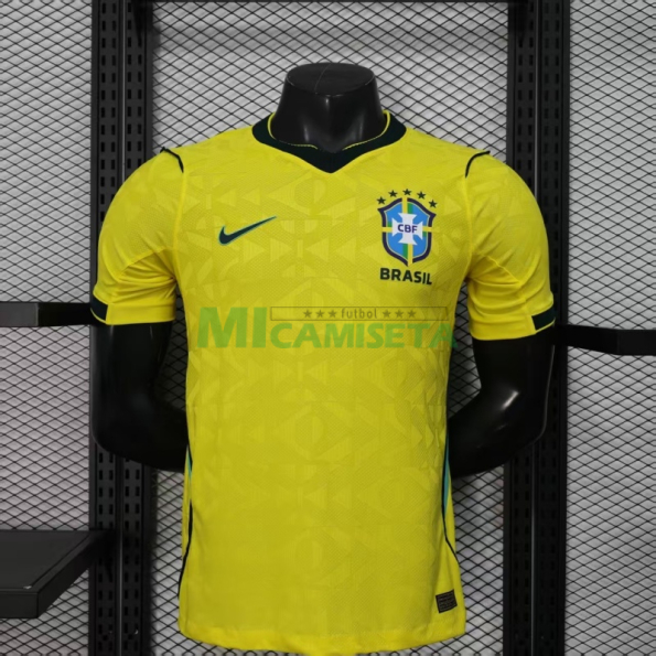 Camiseta Brasil Primera Equipación Mundial 2026 Amarillo (EDICIÓN JUGADOR)