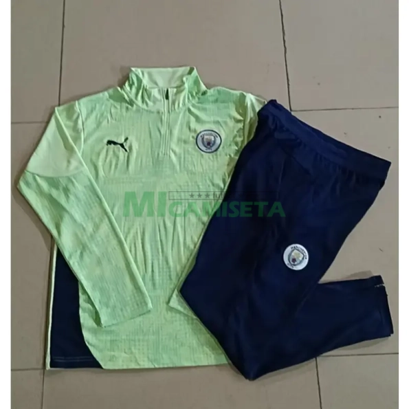 Sudadera De Entrenamiento Manchester City 2025/2026 Verde Claro con Estampado