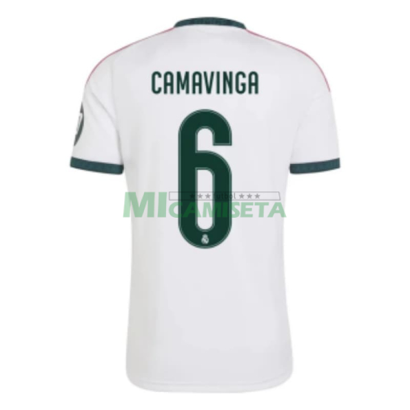 Camiseta CAMAVINGA 6 Real Madrid Primera Equipación 2026/2027 Blanco con Parche HP