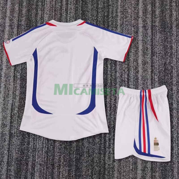 Camiseta Francia Segunda Equipación Retro 2006 Niño Kit
