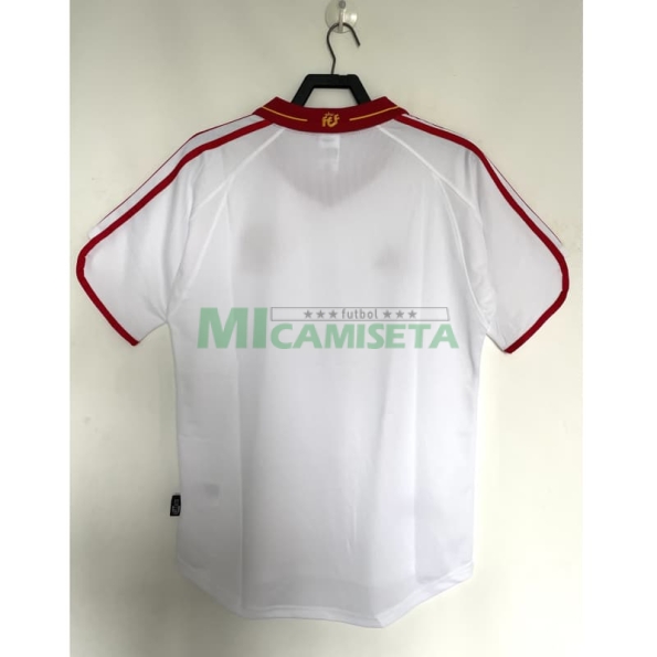 Camiseta España Segunda Equipación Retro 2000 Blanco