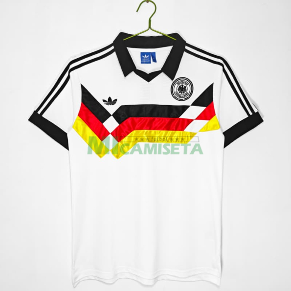 Camiseta Alemania Primera Equipación Retro 1988/1989 Blanco