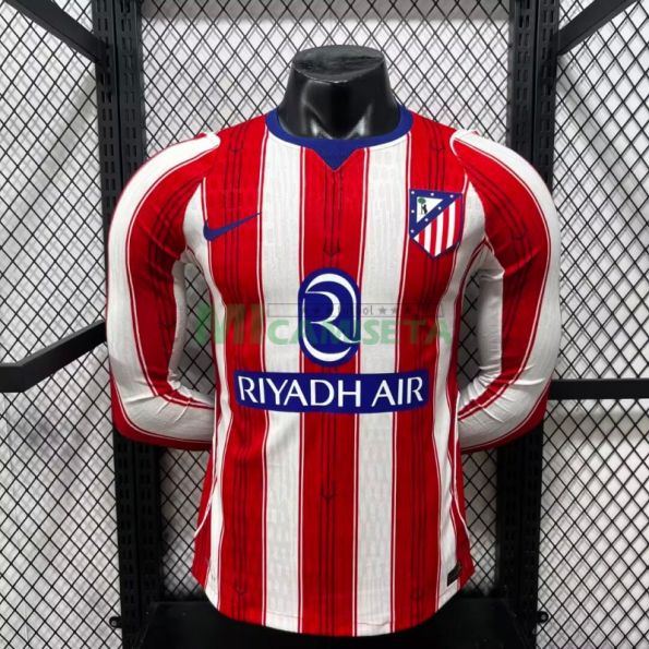 Camiseta Atlético de Madrid Primera Equipación 2026/2027 ML Rojo/Blanco (EDICIÓN JUGADOR)