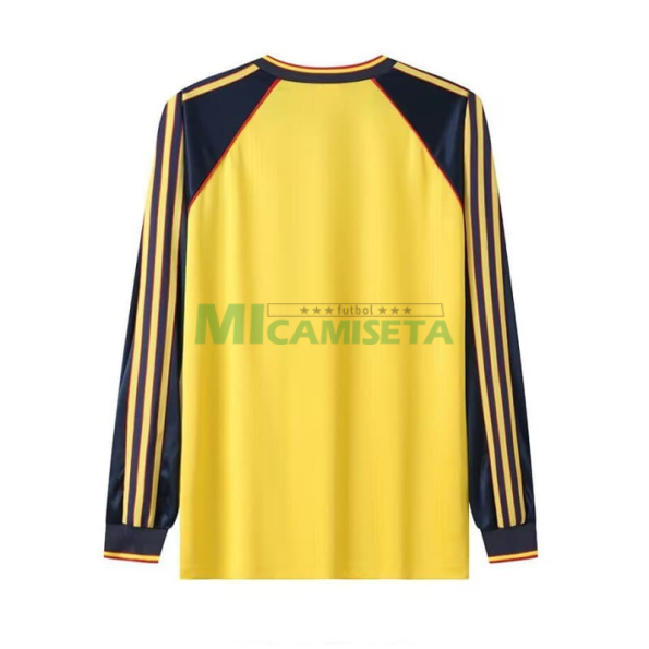 Camiseta Arsenal Segunda Equipación Retro 1989/91 ML Amarillo