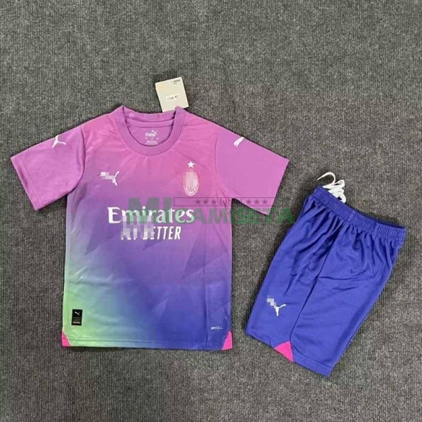 Camiseta AC Milan Tercera Equipación 2023/2024 Niño Kit